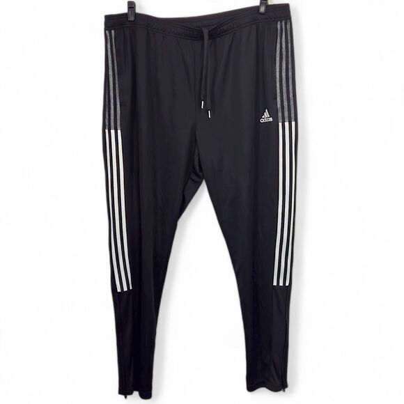 NEW Adidas Men's Tiro 21 Track Pants Black & White Size 3XLT Athletic Wear - Picture 2 of 14